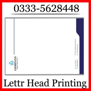 one-color letterhead printing