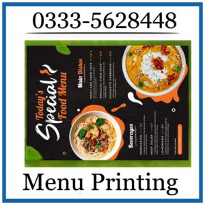Menu Printing