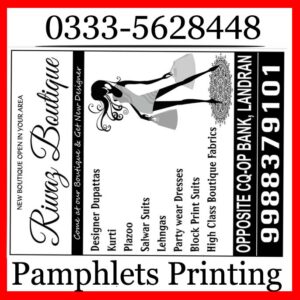 Pamphlets (A5) 1K printing